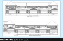 Parkview Townhomes East Elevation Drawing
