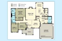 Floor Plan of Ranch with Butler’s Pantry