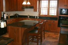 Rustic Tile Floor Kitchen | Custom Home Builders