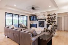 Modern Living Room in New Construction Home – Brockport, NY