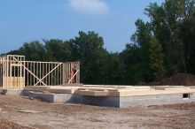 Home Construction with Framing and Foundation