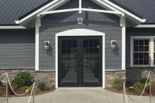 Inviting Entry to Modern Light Commercial Building