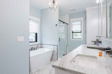 Luxury Master Bathroom in New Home – Brockport, NY
