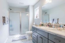 Modern Bathroom in New Home Build – Greece, NY