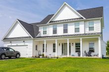 Modern New Home Exterior in Ogden, NY