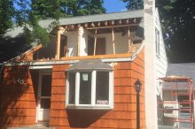 Partial Roof Removed for Home Addition
