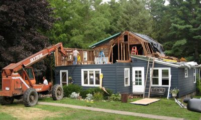 Second Story Addition in Progress on Home