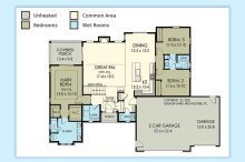 Ranch Floor Plan with Open Layout – Rochester NY
