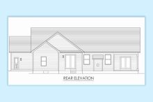 Rear Elevation of Ranch Home – Rochester NY