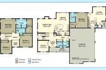 Colonial Floor Plan with In-Law Suite
