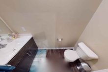 Modern First-Floor Bath in Spencerport Townhome