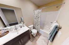 Modern Full Bathroom in Spencerport Townhome
